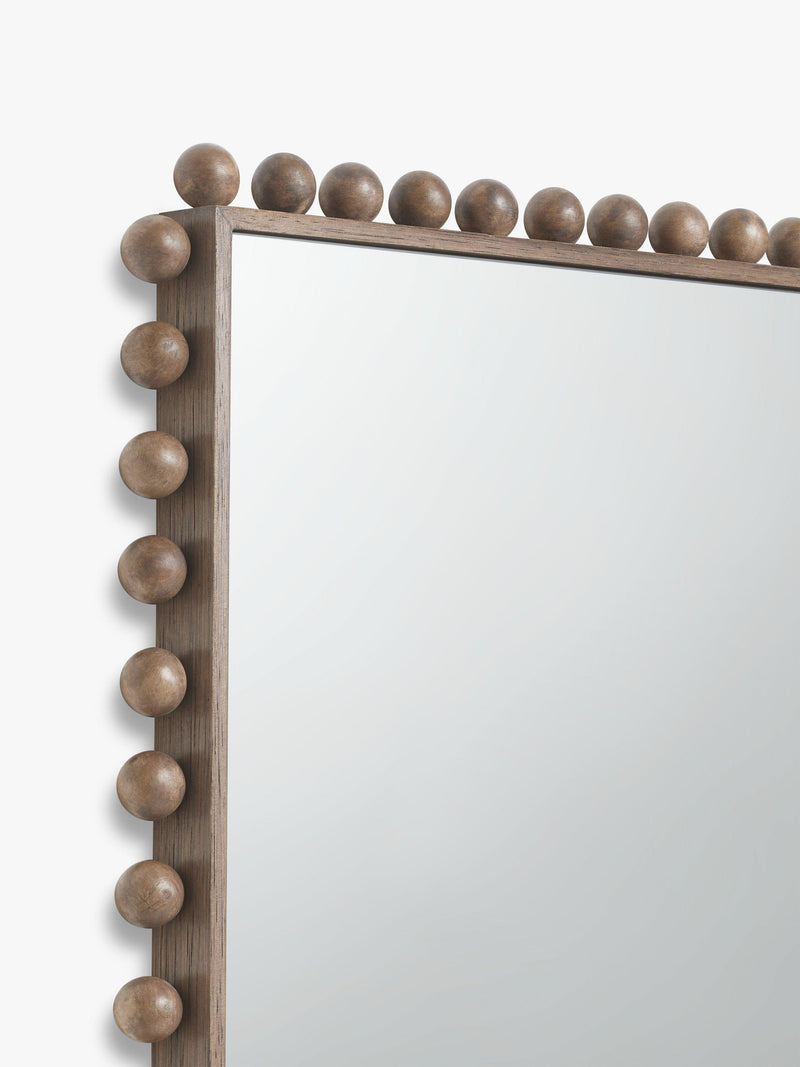 John Lewis Bobbin rectangular wood frame mirror 85x60cm - British product