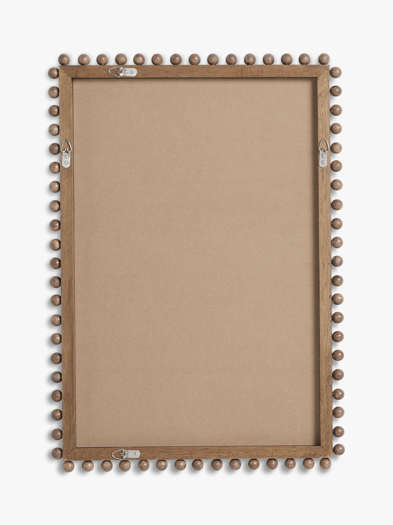 John Lewis Bobbin rectangular wood frame mirror 85x60cm - British product