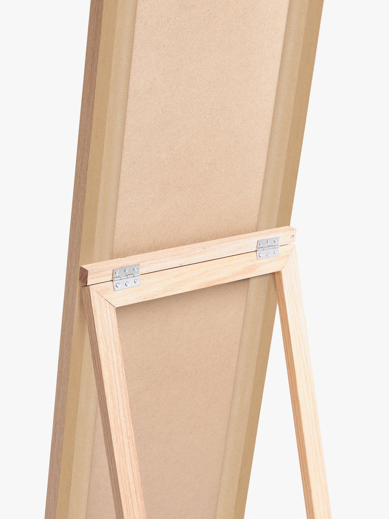 John Lewis solid oak cheval mirror 160cm, imported from the UK
