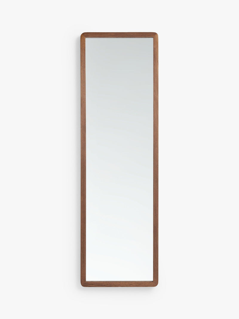Miroir d'entrée John Lewis Slim en chêne massif 140x43cm, version britannique