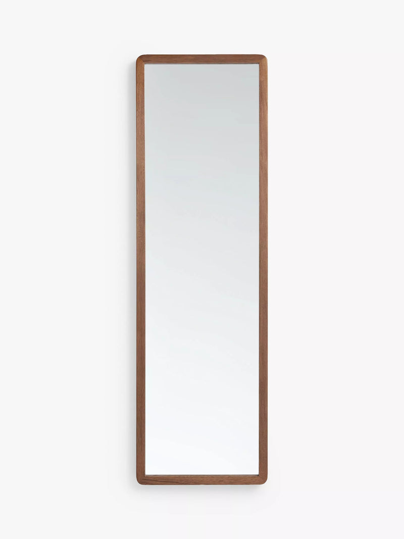 Miroir de entrée John Lewis Slim en bois de chêne massif, 140 x 43 cm
