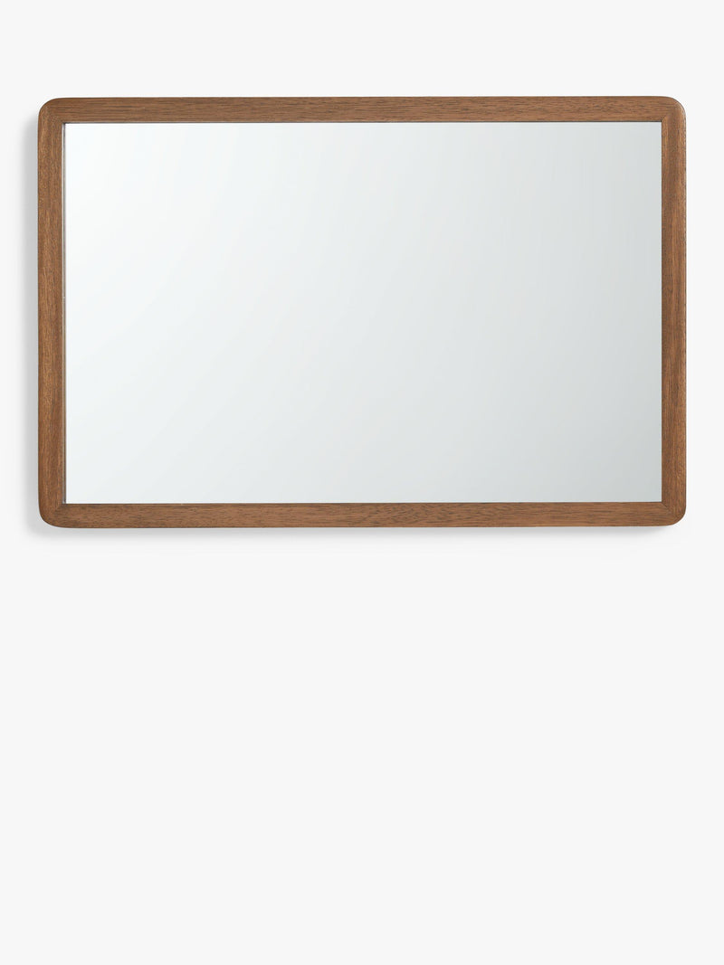John Lewis solid oak rectangular wall mirror 75x50cm (ماركة بريطانية)