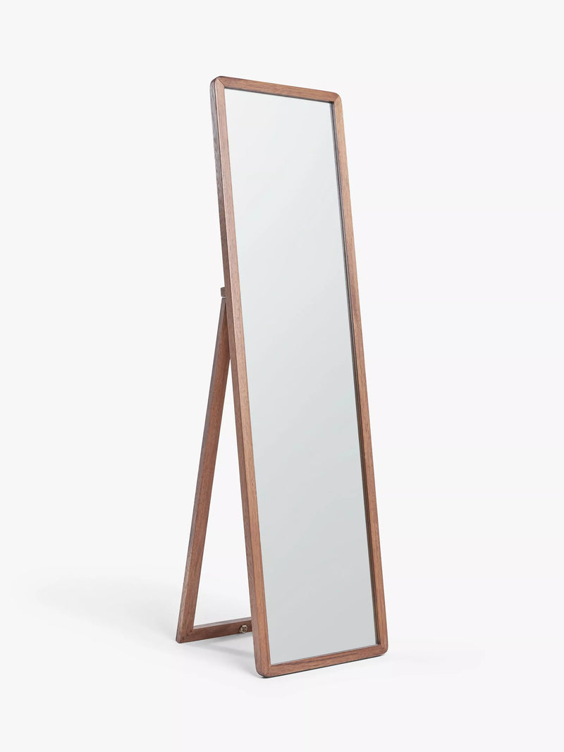 John Lewis Solid Oak Wood Full-Length Cheval Mirror, 160 x 42cm