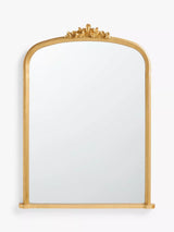 John Lewis John Lewis Vintage Ornate Wood Frame Overmantel Mirror Gold 85 x 115cm- Buy online at McGrocer