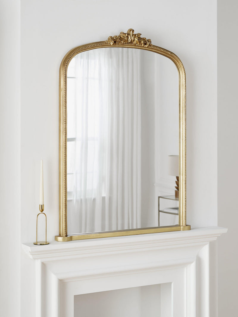 John Lewis vintage ornate gold overmantel mirror 85x115cm (British brand)