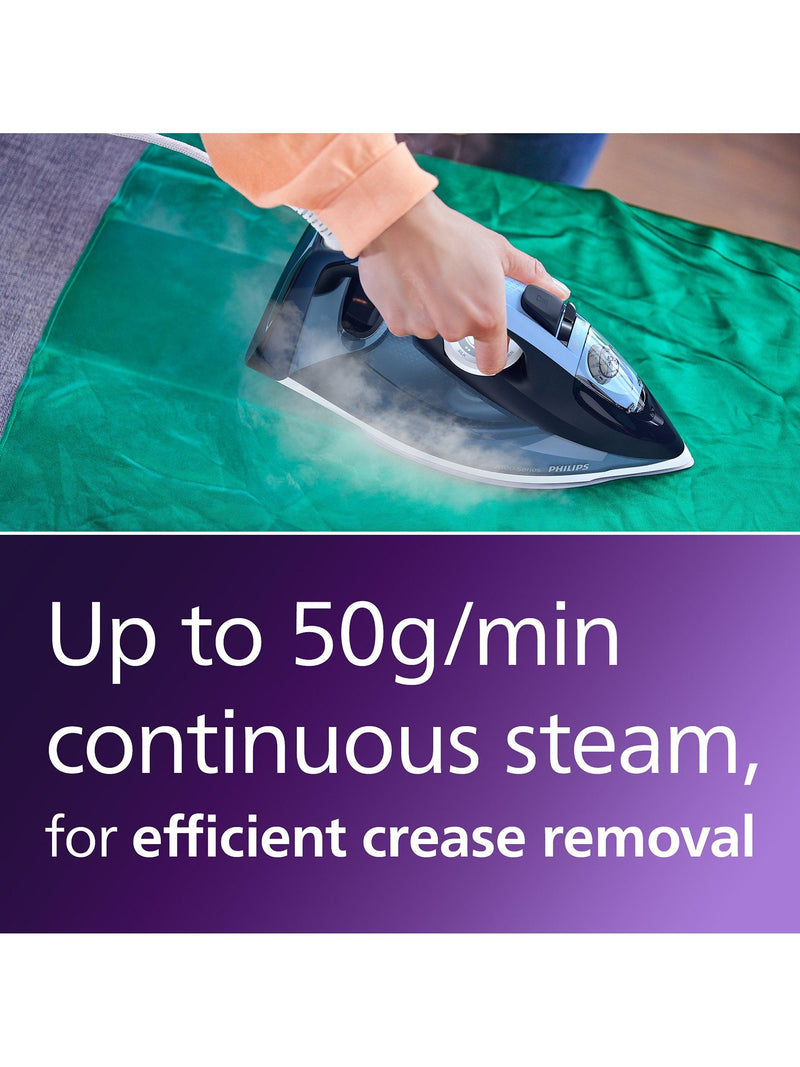 Philips 7000 Series SteamGlide Plus steam iron blue (British brand)