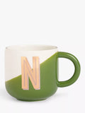 John Lewis Alphabet Fine China Mug - T