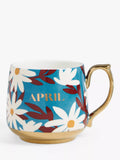 John Lewis Birthday Flower Fine China Mug 434ml