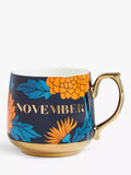 John Lewis Birthday Flower Fine China Mug 434ml