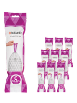 John Lewis Brabantia PerfectFit Bin Liners, Size C, 10-12L, 200 Bags- Buy online at McGrocer