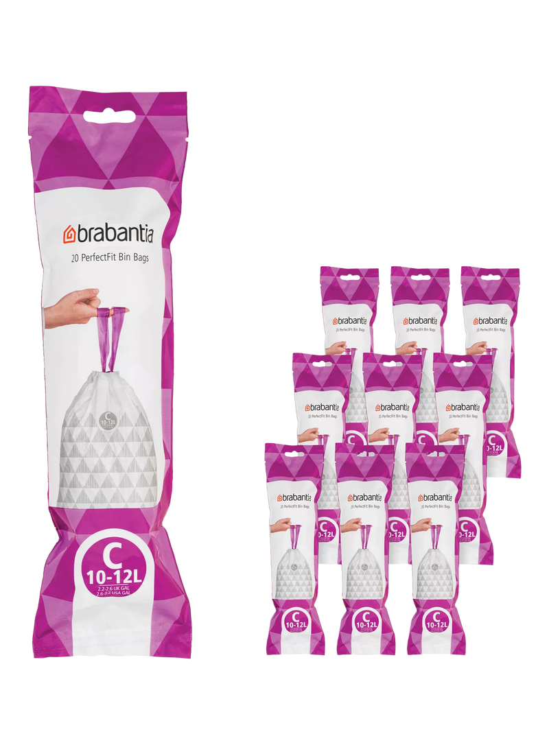 Brabantia PerfectFit bin liners Size C 10-12L - British product