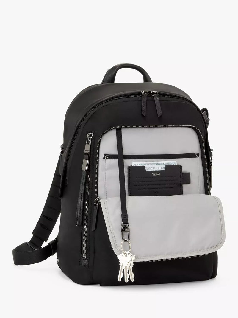 TUMI Voyageur Halsey backpack, lightweight organized bag (British brand)