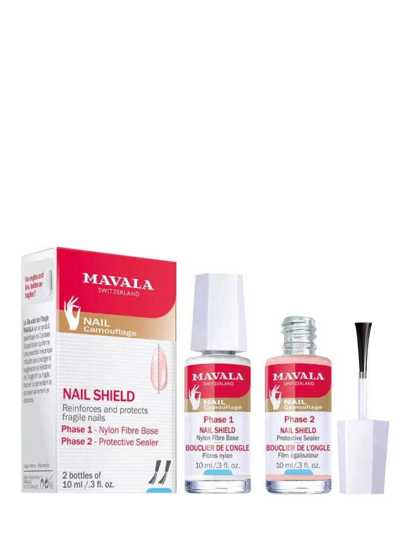 Mavala Nail Shield Treatment 2 x 10ml, imported from the UK