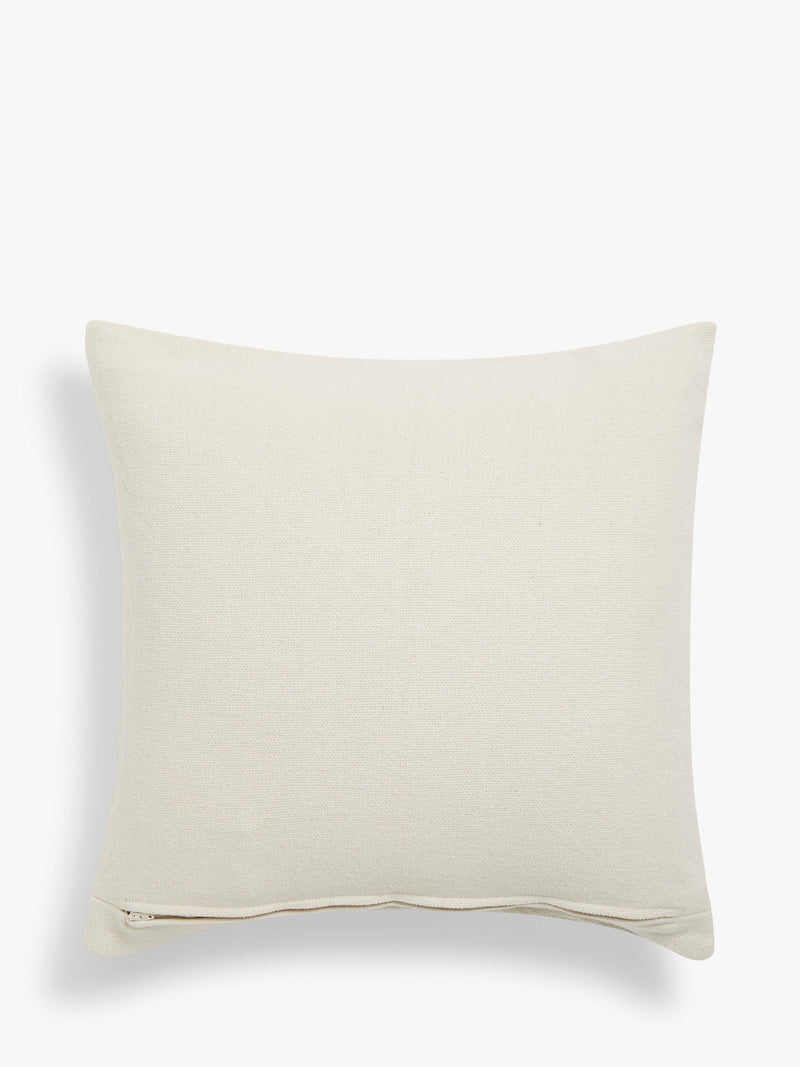John Lewis hand-embroidered square cushion with botanical design, UK version