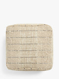 John Lewis jute woven stripe pouffe (British brand)