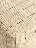 John Lewis jute woven stripe pouffe (British brand)