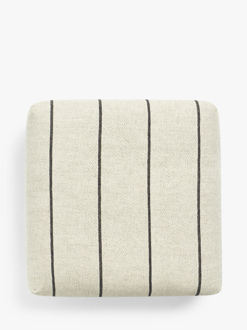 John Lewis woven stripe natural bean cube 20x60x60cm, UK version