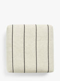 John Lewis woven stripe natural bean cube 20x60x60cm, UK version