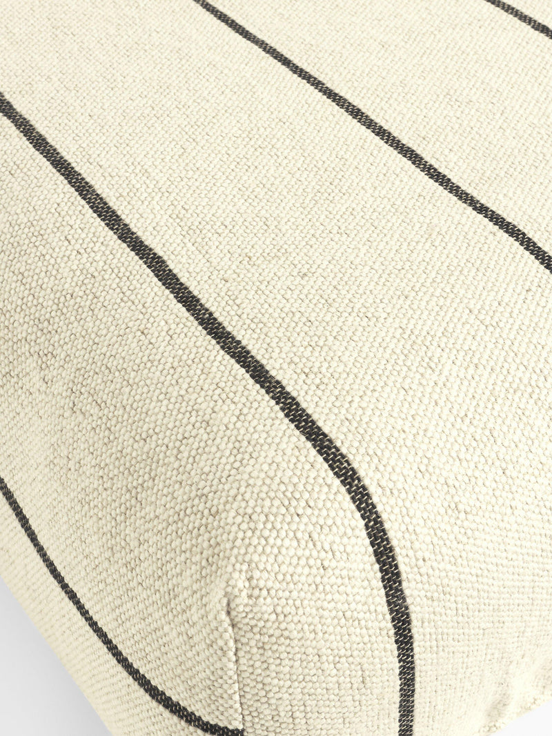 John Lewis woven stripe natural bean cube 20x60x60cm, UK version