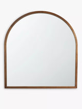 John Lewis John Lewis Slim Solid Oak Wood Overmantel Mirror, 101 x 90cm- Buy online at McGrocer