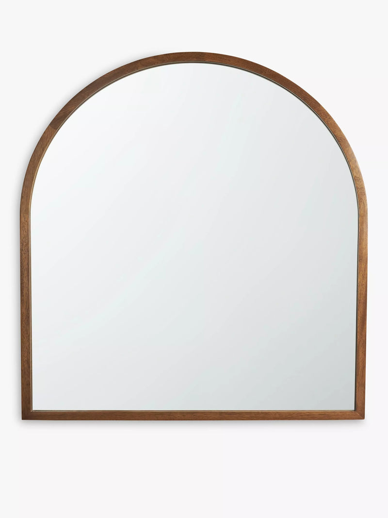 John Lewis solid oak overmantel mirror 101x90cm - British product