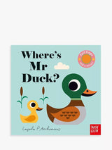 John Lewis Felt Flaps Buggy Book Where's Mr Duck with Surprise Mirror- Buy online at McGrocer
