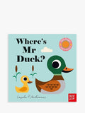 Felt flaps buggy book Where's Mr Duck with surprise mirror - British product