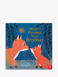 Kids' picture book about brotherly love with gold foil pages (British brand)