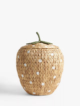 John Lewis John Lewis Strawberry Water Hyacinth Storage Basket, Natural, Medium- Buy online at McGrocer