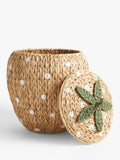 John Lewis strawberry water hyacinth storage basket medium - British product