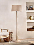 nkuku Sahar mango wood floor lamp base natural, UK version