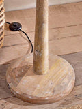 nkuku Sahar mango wood floor lamp base natural, UK version