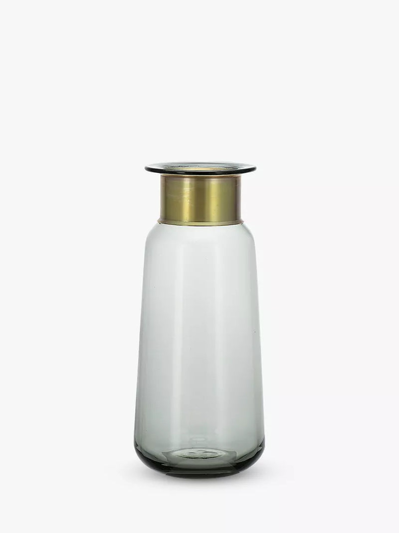 Nkuku Miza Vase, H32cm - Smoke