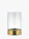 nkuku hurricane lantern clear gold 31cm tall - British product