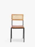 nkuku Iswa dining chair with leather seat - British product