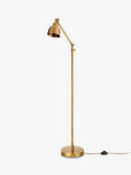 Nkuku Chapda floor lamp antique brass, UK version