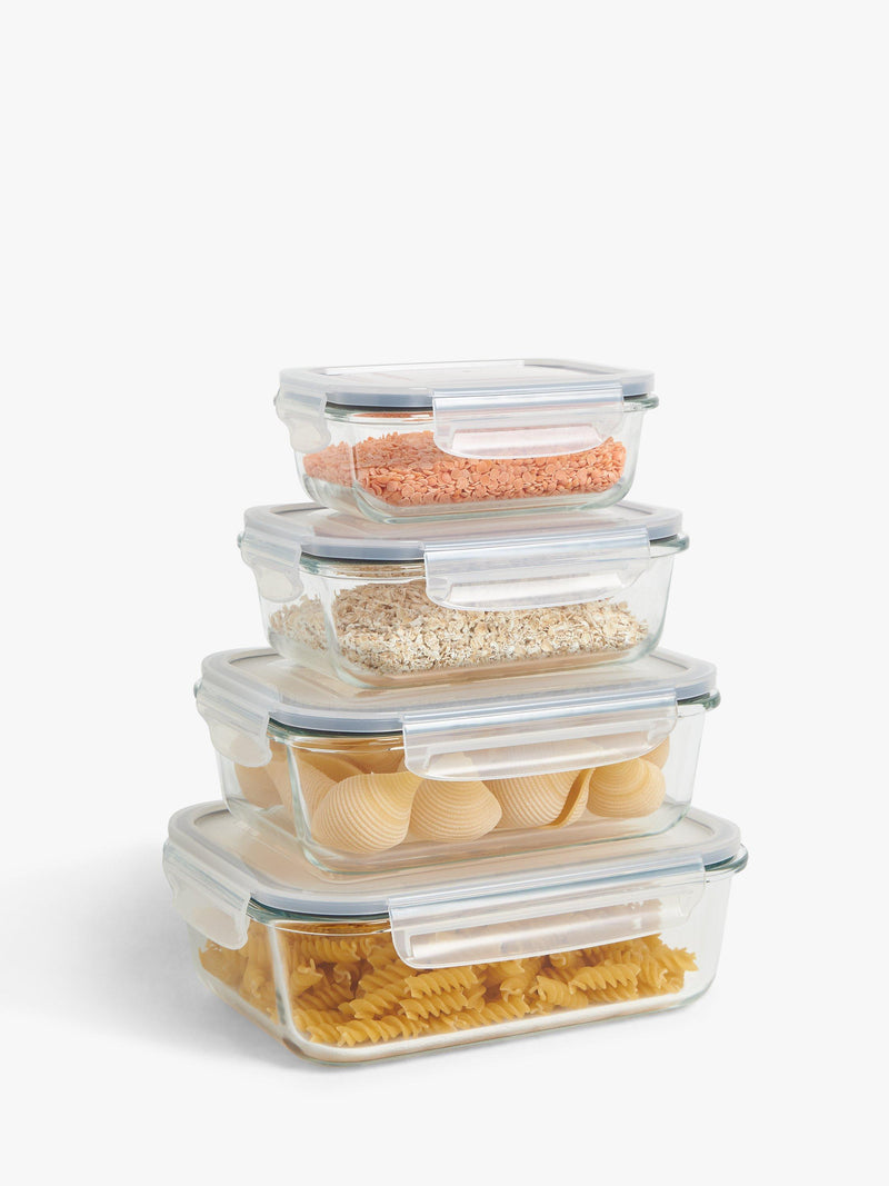 John Lewis airtight leak-proof glass storage container, clear, UK version