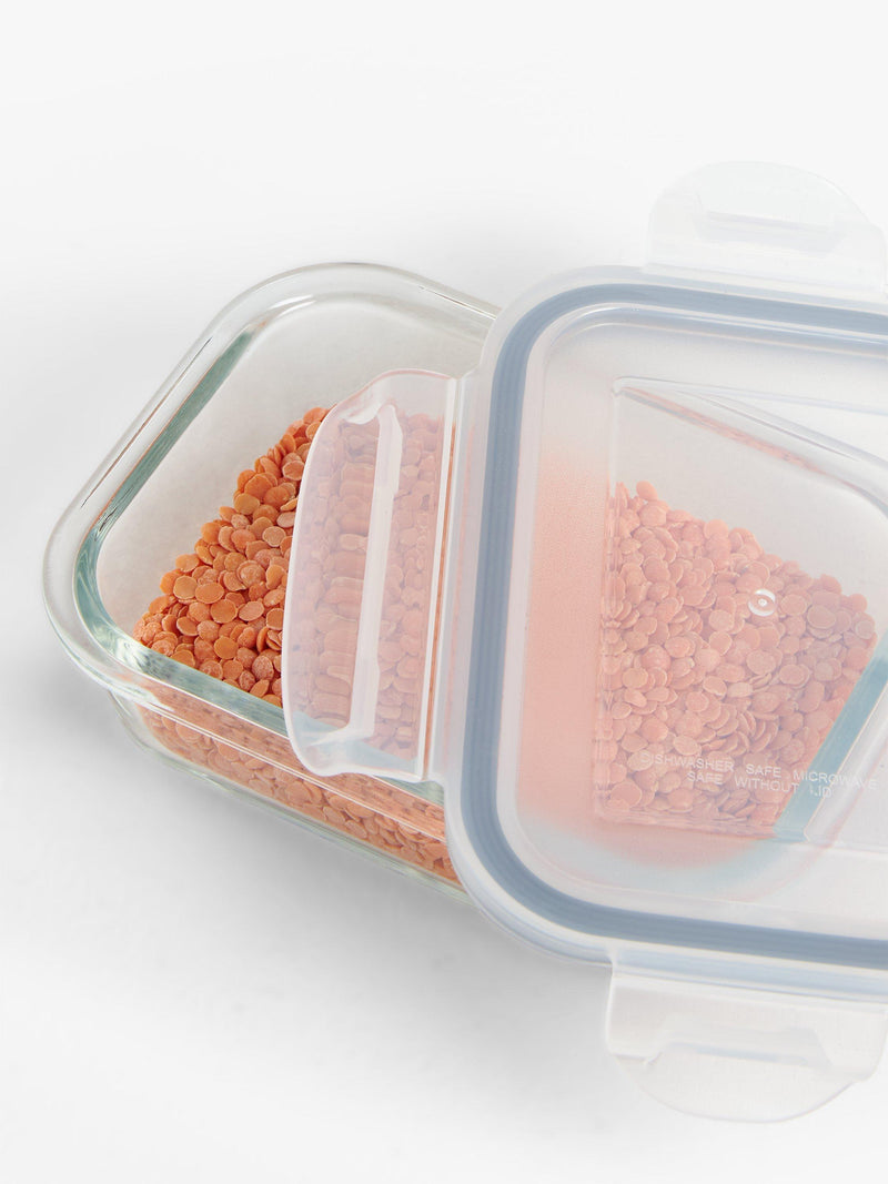 John Lewis airtight leak-proof glass storage container, clear, UK version
