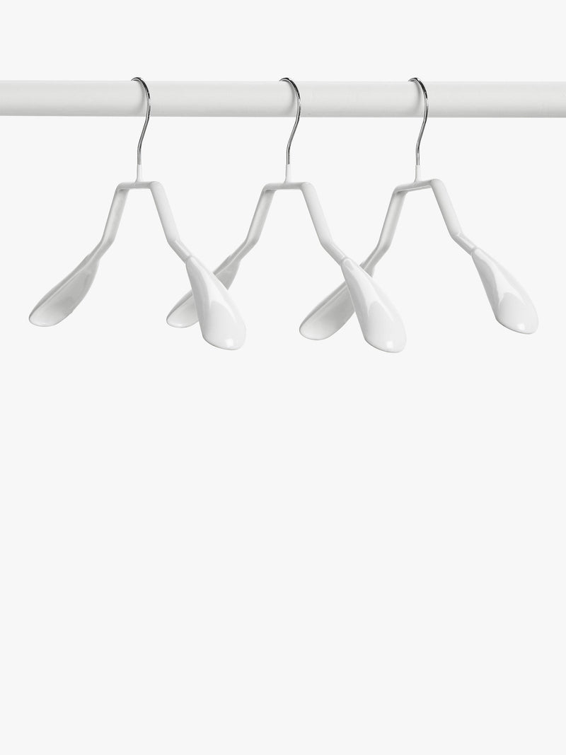 John Lewis no-slip hangers set of 3 white (British brand)