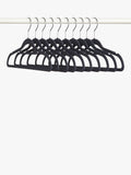 John Lewis slim plastic hangers set of 10 black (British brand)
