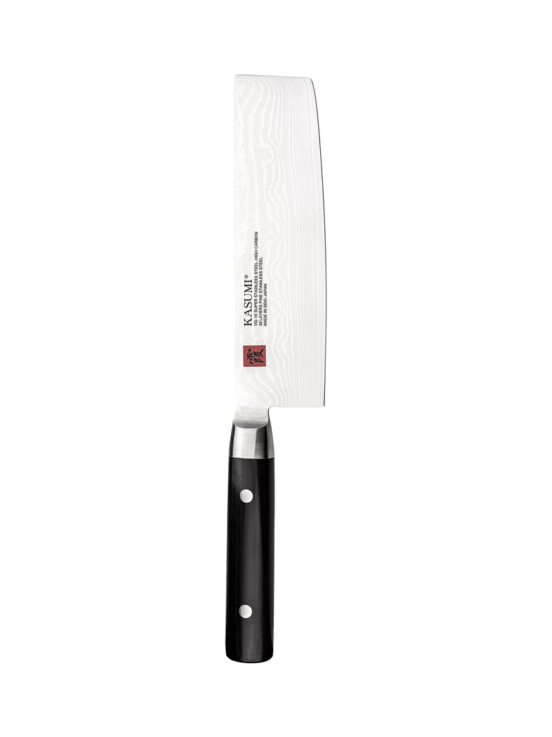 Kasumi Pakkawood Handle Damascus Steel Blade Nakiri Kitchen Knife 17cm, UK version