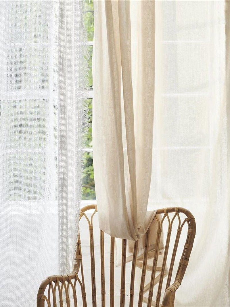 قماش شفاف Designers Guild Garonne بوليستر معاد تدويره 315 سم - منتج بريطاني
