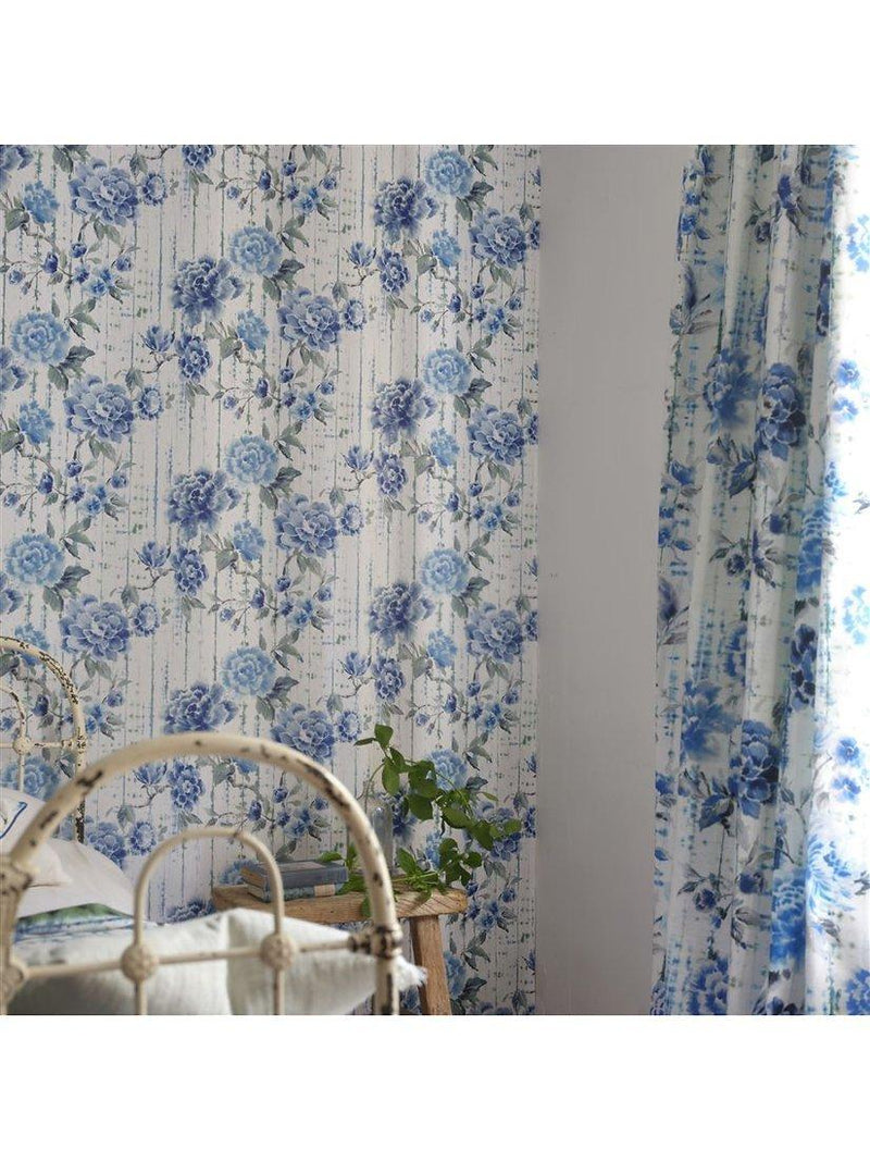 نسيج مفروشات زهور Designers Guild Kyoto بعرض 139 سم، مستورد من المملكة المتحدة