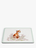 Wrendale Designs animal placemats set of 4 cork-backed, imported from the UK