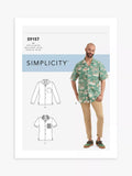 Simplicity men's shirts sewing pattern S9157, imported from the UK