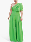 Simplicity S9142 sewing pattern one shoulder jumpsuit - British product