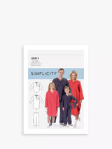 John Lewis Simplicity Family Nightwear Sewing Pattern S9211- Buy online at McGrocer