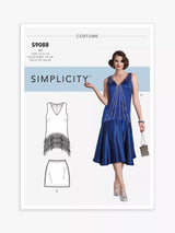 John Lewis Simplicity Misses' Flapper Costume Sewing Pattern S9088- Buy online at McGrocer