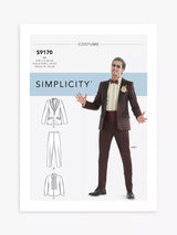 John Lewis Simplicity Men's Tuxedo Costume Sewing Pattern S9170- Buy online at McGrocer