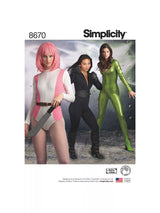 John Lewis Simplicity Misses' Knit Bodysuit Costume Sewing Pattern S8670 H5- Buy online at McGrocer